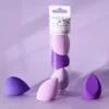 Purple makeup blender for a smooth finish