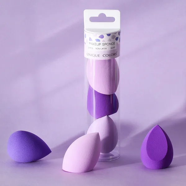 Purple makeup blender for a smooth finish