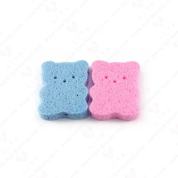 Gentle Baby Bath Sponge in various colors and shapes