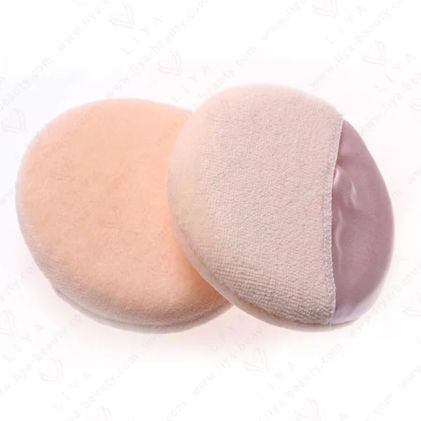 Close-up of Ultimate Cotton Makeup Puff demonstrating its fine craftsmanship