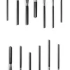 Elegant Black 13-Piece Makeup Brush Set displayed elegantly with various brush types