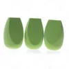 Versatile Green tear dual-cut makeup sponge for flawless blending