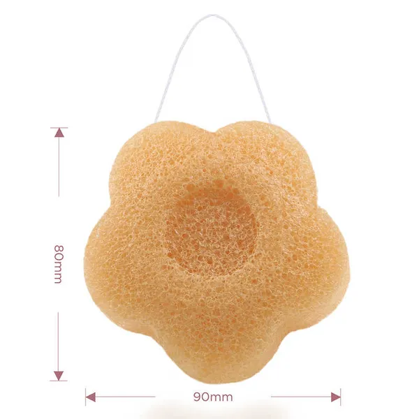 Floral Citrus Konjac Sponge - Dimensions