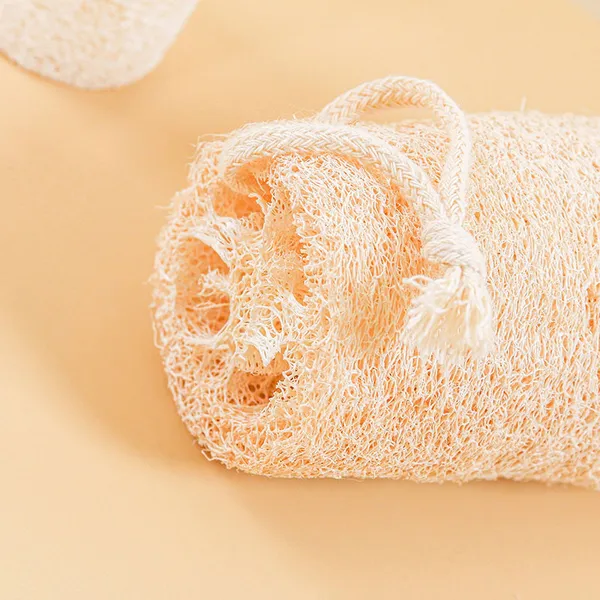 Natural loofah sponge in different sizes for versatile use