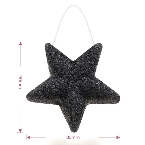 Dimensions of the star-shaped konjac sponge